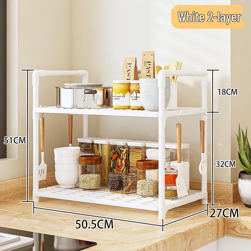 Multi-layer Kitchen Storage Rack for Microwave, Rice Cooker, and Small Appliances