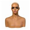 Mannequin Head with Shoulders Toned Hairpiece display Bust Smooth