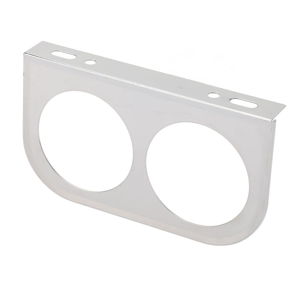 2 Hole Gauge Panel Gauge 2‑1 16 Inch 52MM Universal Metal Car Meter Mount Instrument Panel