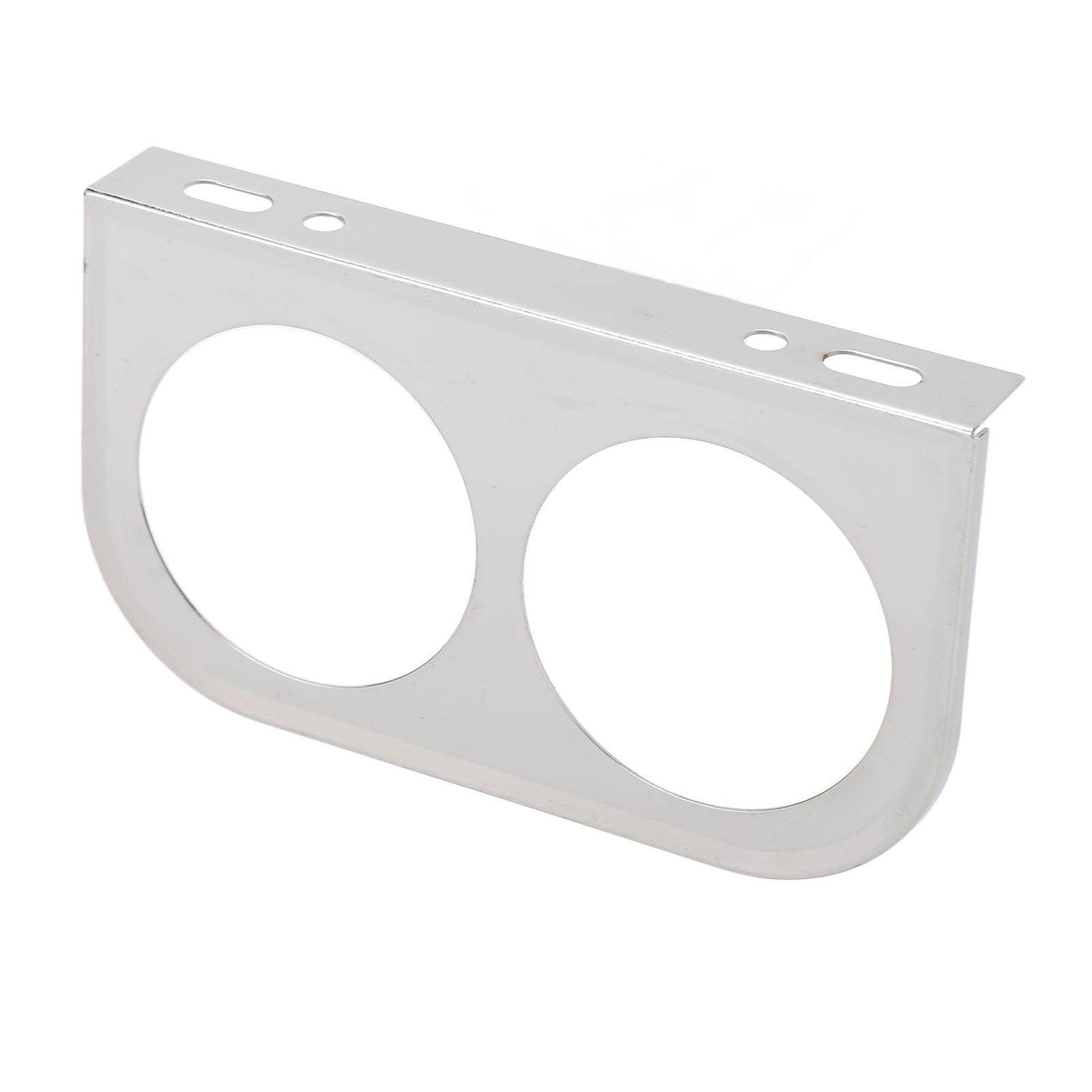 

Панельный датчик с 2 отверстиями 2116 дюймов 52 мм универсальный металлический автомобильный щиток приборов приборная панель серебристый