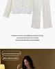 White Rose French Sweet Ice Silk Women's Pajama Set, Spring/Autumn, Long Sleeve, Indoor/Outdoor Wear