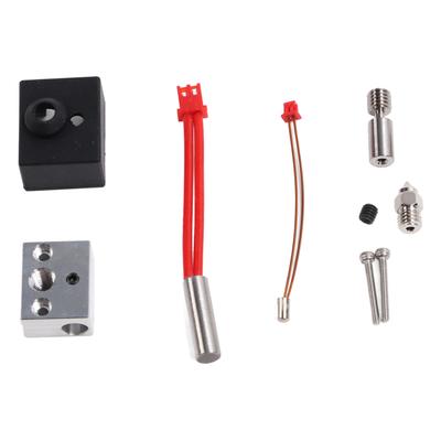 Extruder Hotend Kit 24V 40W Ti Alloy Heatbreak High Temperature 300 celsius 3D Print Nozzle Top Top Block