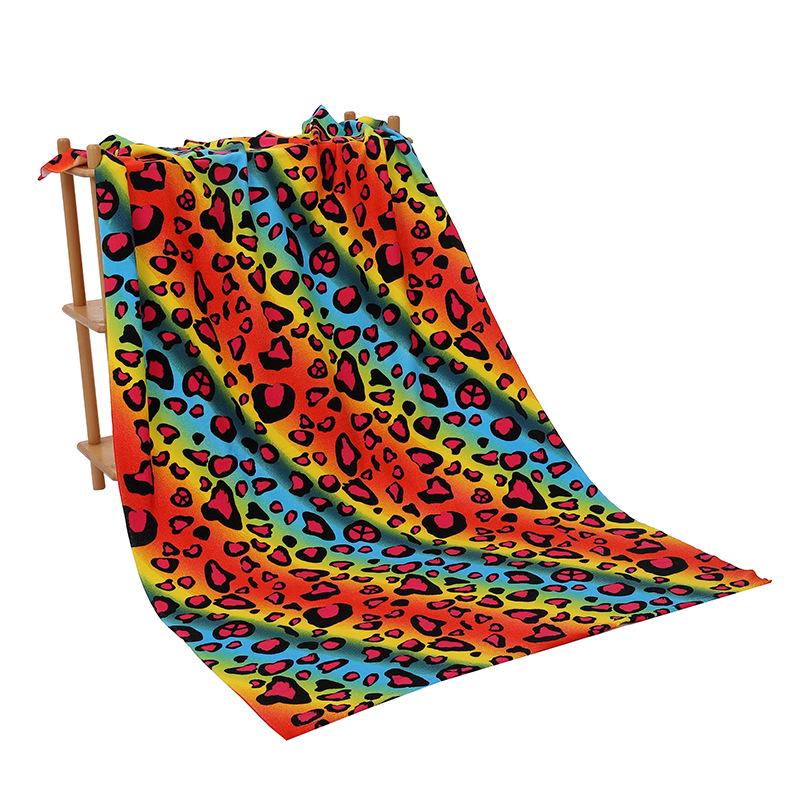 Large Quick-Drying Microfiber Beach Towel with Active Printing