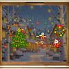 Santa Claus Reindeer Electrostatic Glass Window Display Scene Arrangement Shopping Mall Decoration Atmosphere Stickers