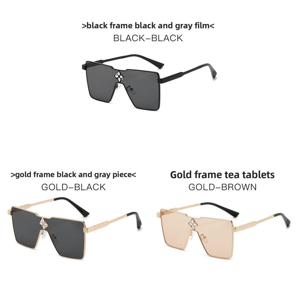 Millionaire Oversized Square Sunglasses For Women With Uv400 Protection Spring