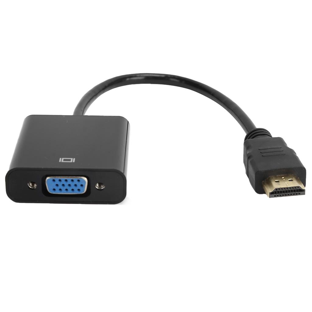 HD Multimedia Interface to VGA Adapter Converter Cable for Computer Laptop Monitor ProjectorBlack