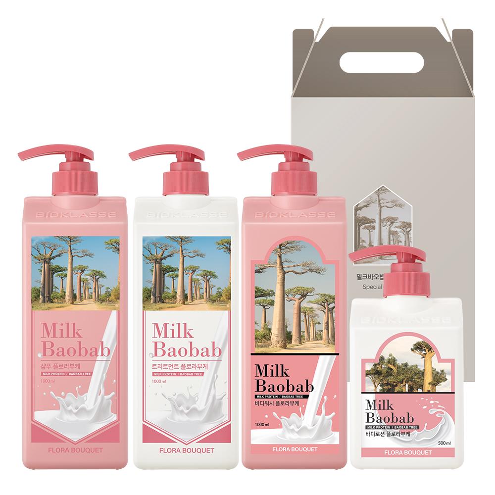 

Milk Baobab Подарочный набор из 4 предметов для волос и тела (Аромат цветочного букета)