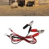 2pcs Electric Fence Wire Connect Safe Copper Electric Fence Jump Leads Practical Electric Fence Clips for Farm