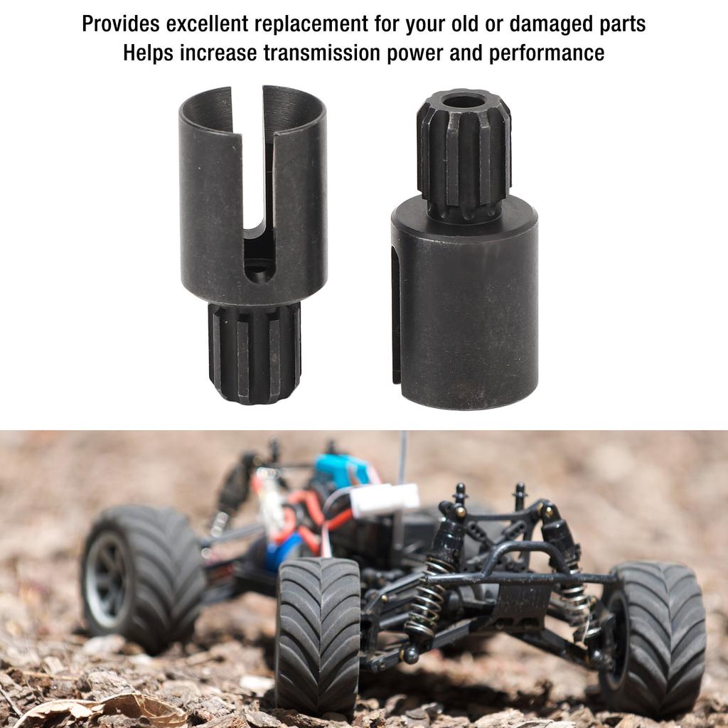 2pcs RC Drive Cup Professional Steel High Efficiency Front Rear Universal Differential Joint Cup for Traxxas UDR 1/7 RC Car