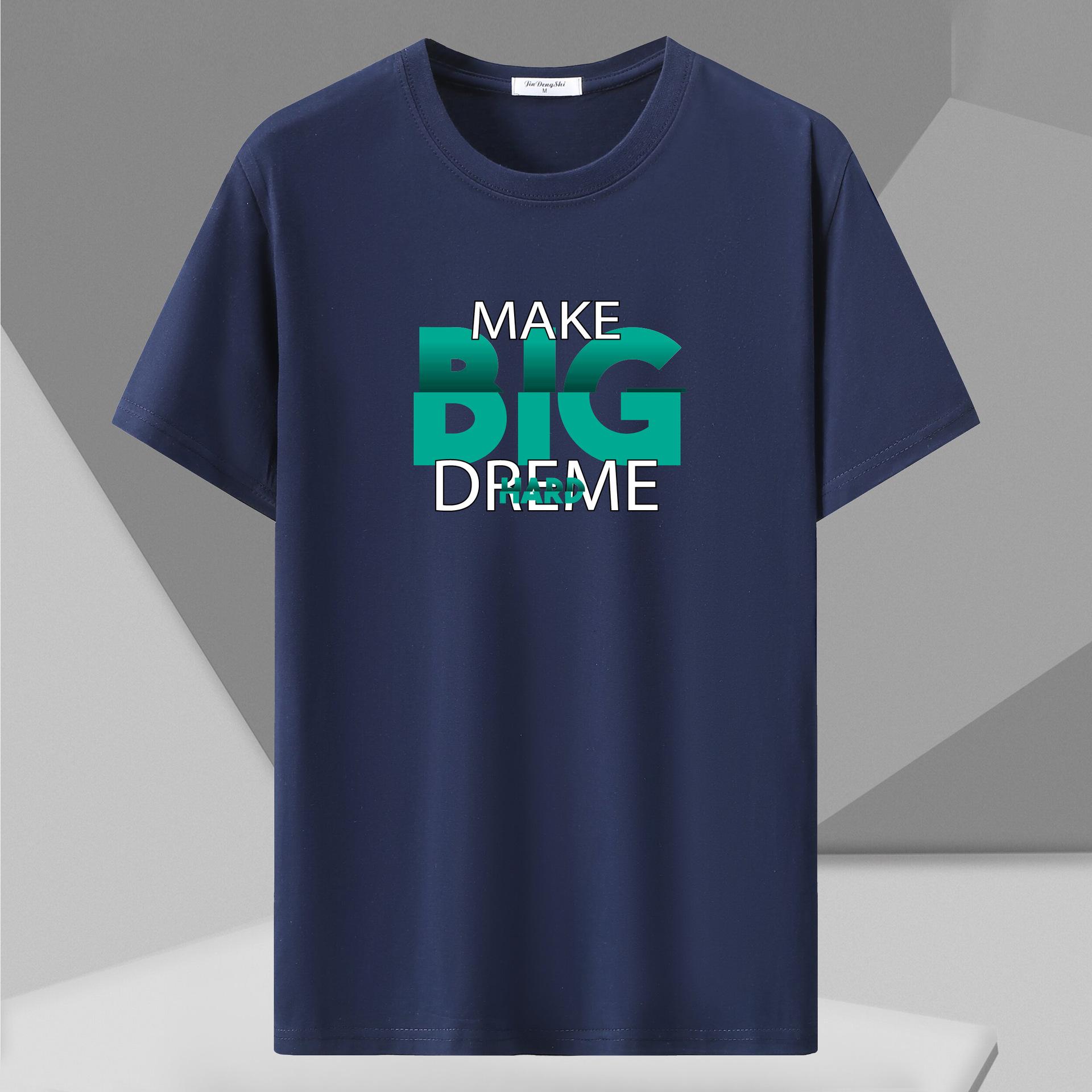 

Футболка больших размеров 12XL, мужская повседневная футболка из чистого хлопка с коротким рукавом и круглым вырезом, дышащая и удобная посадка 7XL темно-синий