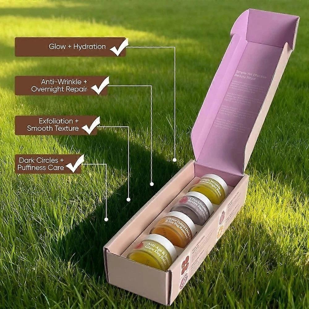 Il Sistema Completo per la Pelle delle Donne Mature Balsamo Viso Biologico 4 in 1 per Tutti i Tipi di Pelle