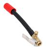 Tire Inflator Extension Tube 16cm M6 Quick Connect Clip On Air Chuck Hose for Car Motorcycle Bike Tires with Release
