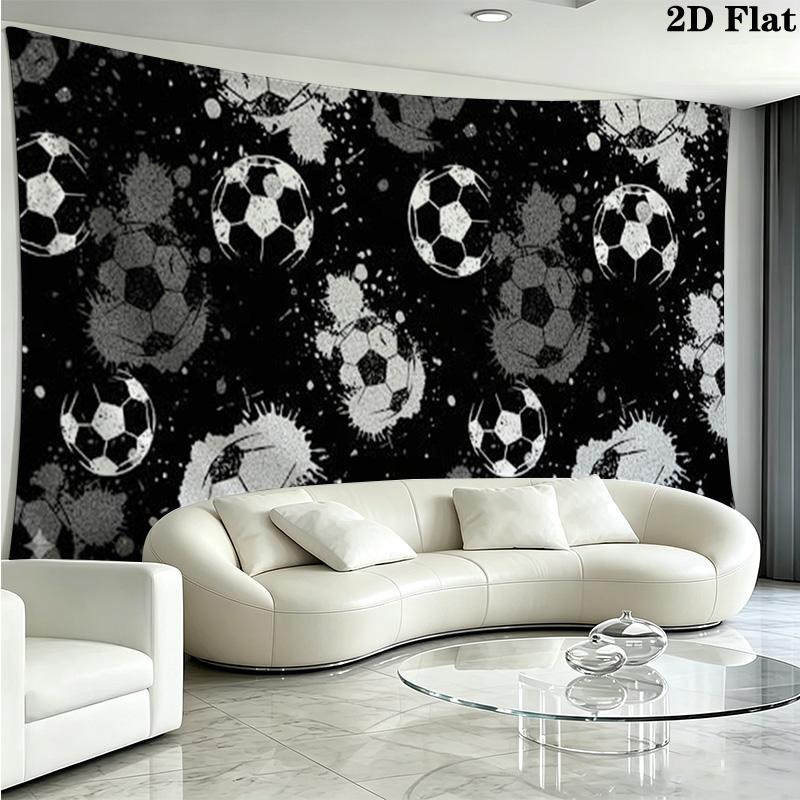 Soccer Wall Tapestry Aesthetic Wall Hanging Printed Fabric Blanket Decorative Tapestries for Bedroom Living Room Home Decor