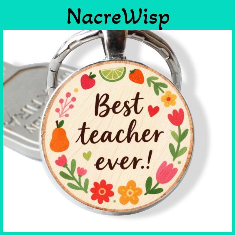 Meilleur Enseignant de Tous les Temps Porte-clés Lettre Décoration Pendentif Pour Cadeau