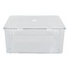 Cosmetic Storage   Box Containers with Hinged Lid Dust Proof Large Capacity Space Saving Clear Plastic Case