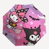 1pc My Melody & Kuromi Halloween Witch & Devil Costumes Automatic Folding Umbrella - Portable Tri-Fold Design with 8-Rib Iron Frame - Perfect Gift for