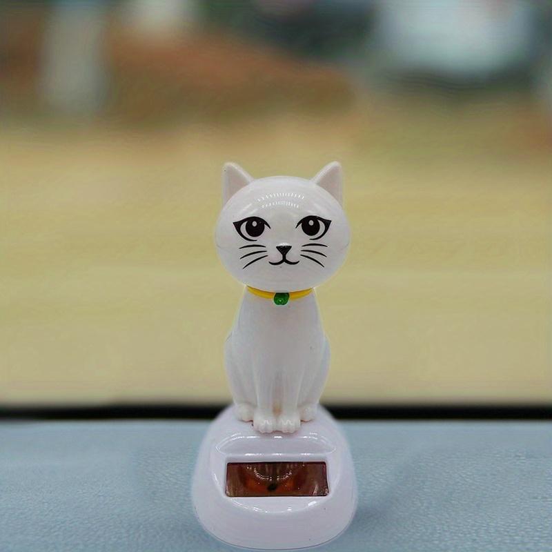 Car Decoration Solar Energy Decoration Shaking Head Doll Cartoon Cat Shape Decoration Gift Creative Interior Automotive Products