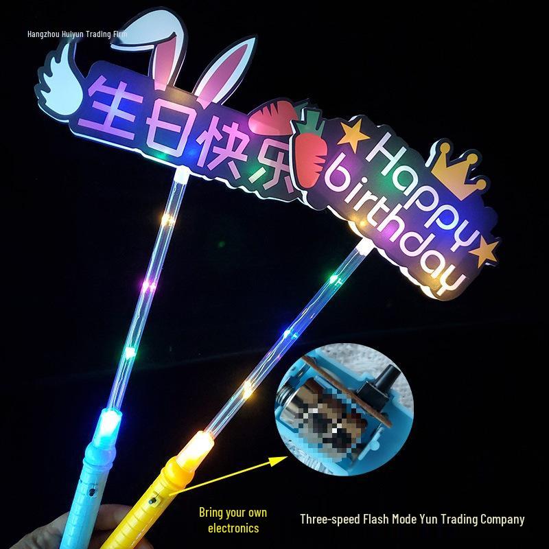 Glow Stick Photo Props for Kids' Birthday Party Decorations