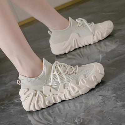 Socks Genuine Sports Shoes 22 New Spring Dad Lightweight Fly-woven Elastic Breathable Lazy Shoes