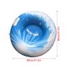 Inflatable Ski Lap Sledding Tube Snow Tubes for Kids Inflatable Sled for Sledding with 2 Handles Foldable Snow Sled for kids