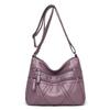Modische Damen-Umhängetasche, leicht und weich, PU, lässig, Geschenk für die Mutter, Reißverschluss mit mehreren Taschen