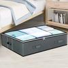 Foldable Underbed Bags - Blankets Clothes Comforters Storage Bag Breathable Zippered Organizer for Bedroom