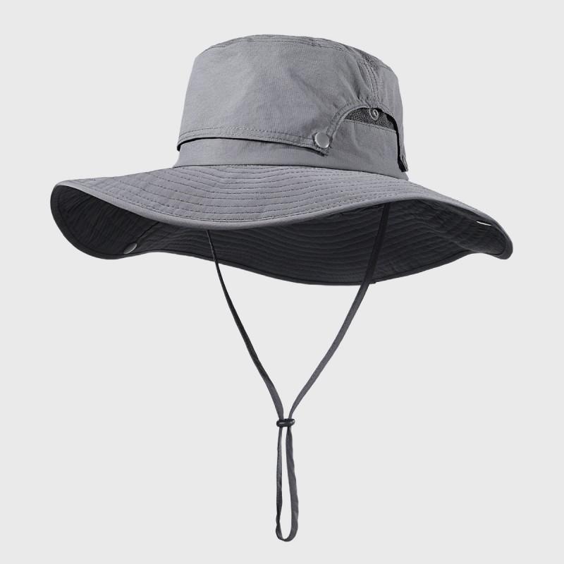 Wide Brim Sun Hat Men Women UV Protection Outdoor Fishing Hiking Cap Breathable Nylon
