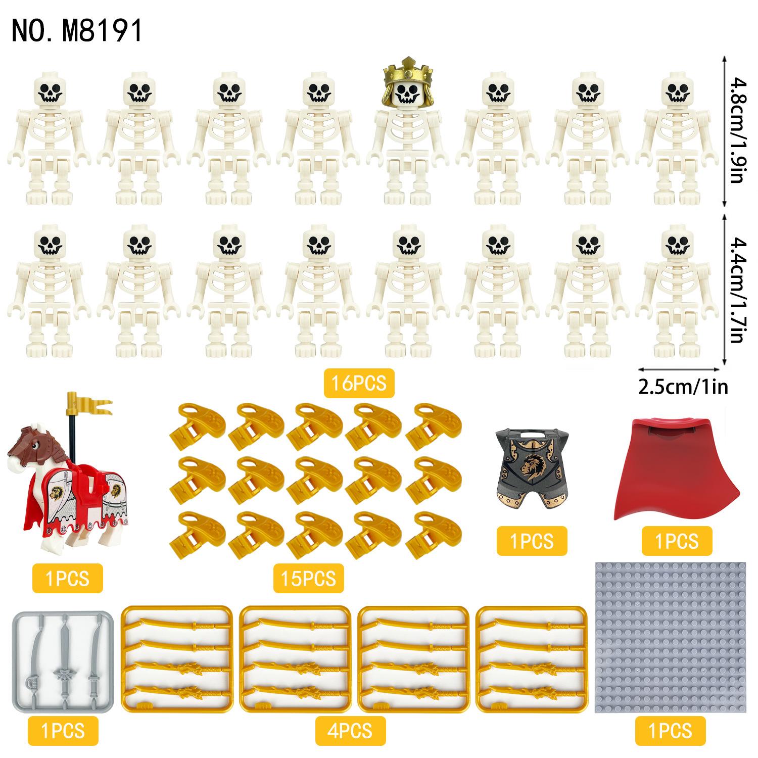 

MOC Минифигурки Солдата Легиона Черепа Игрушки-конструкторы