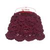 Breathable Hollowed Out Baotou Hat Flowers Casual Knitted Hat Summer Thin Beret Cap for Women