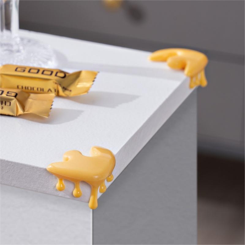 4Pcs Pvc Furniture Edge Cushions Water Drop Corner Protectors Table Leg Bumper Guards Home Protection For Sharp Angles