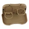 Foldable Car Back Seat Table Auto Drink Food Cup Mini Tray Holder Stand Desk Trash Bin Storage Case Interior Vehicle Accessories