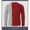 Men S Spliced Thick Knitted Pullover Casual Winter Sweater