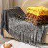 Woven Jacquard Woollen Terry Throw Blanket Knit Sofa Cover Blanket Small Thread Blanket Comfortable Office Naps Blanket For Couch Bed