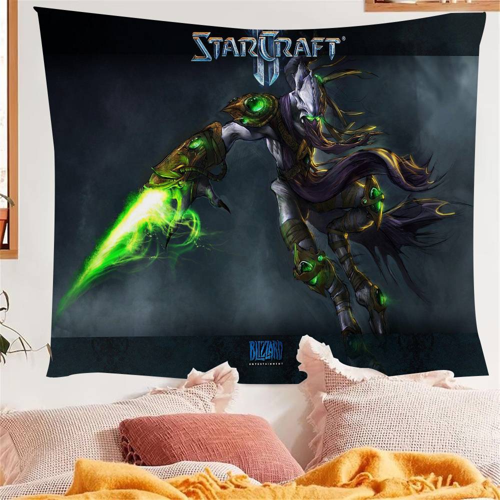 1PC Game SStarCraft 2 Tapestry Art Printing Japanese Wall Tapestry Anime Wall Hanging Home Decor