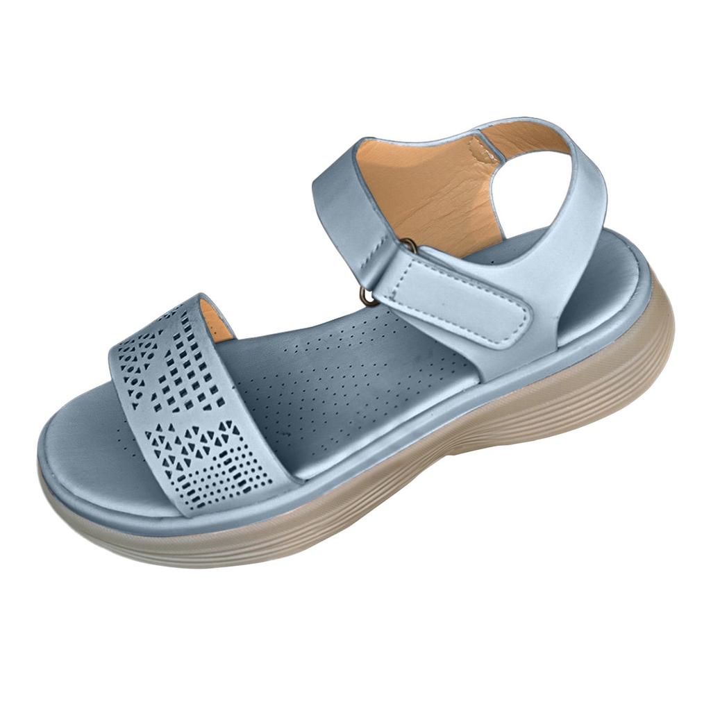 Summer Hot Sandals Roman Strap Sandals With Non Slip Soles Open Toe Sandals Wedge Lightweight Comfortable Sandalias De Mujer