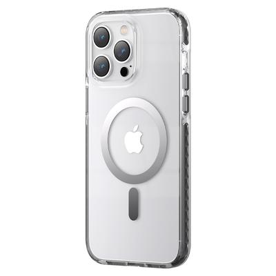 iPhone 14 MagSafe PQY Ice Crystal Series Magnetic Case Gray