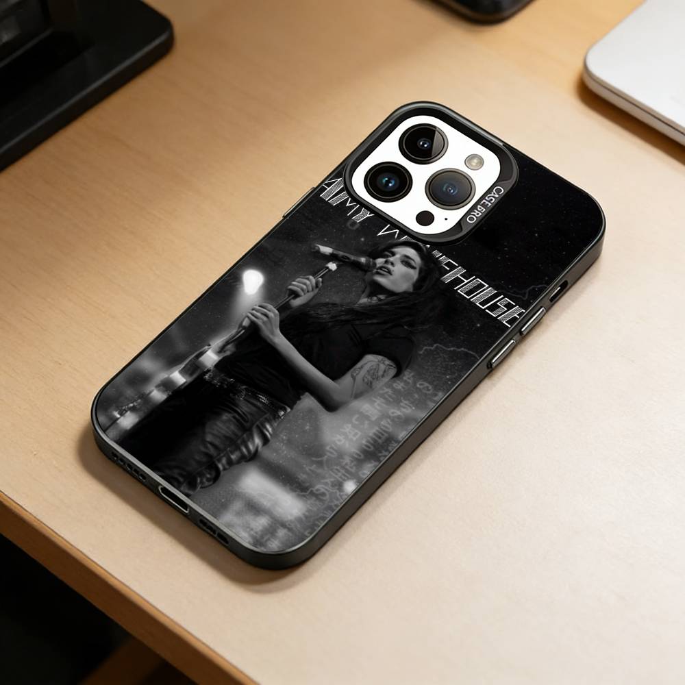 Y2K A-Amy Winehouse Handyhülle Für iPhone 17,16,15,14,13,12,11 Plus,Pro Max,XS,Bunte Silberne Handyhülle Funda Cover
