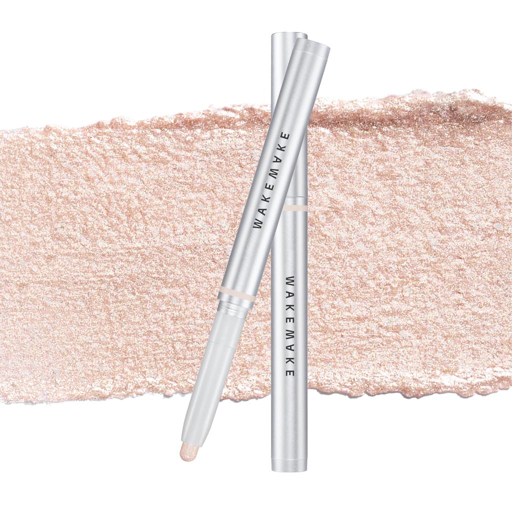 wakemake Glitz Longwear Stick Shadow 01 Silhouette Korean 0.45g, Under-Eye Shadow, Glitter, Cosmetics, Long-Lasting, Long-Lasting
