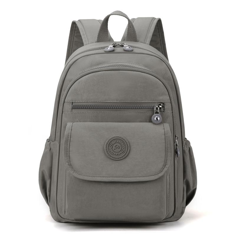 Ladies' Lightweight, Large Capacity Stylish Black Commuter Travel Backpack with Adjustable Shoulder Straps, School and Leisure B