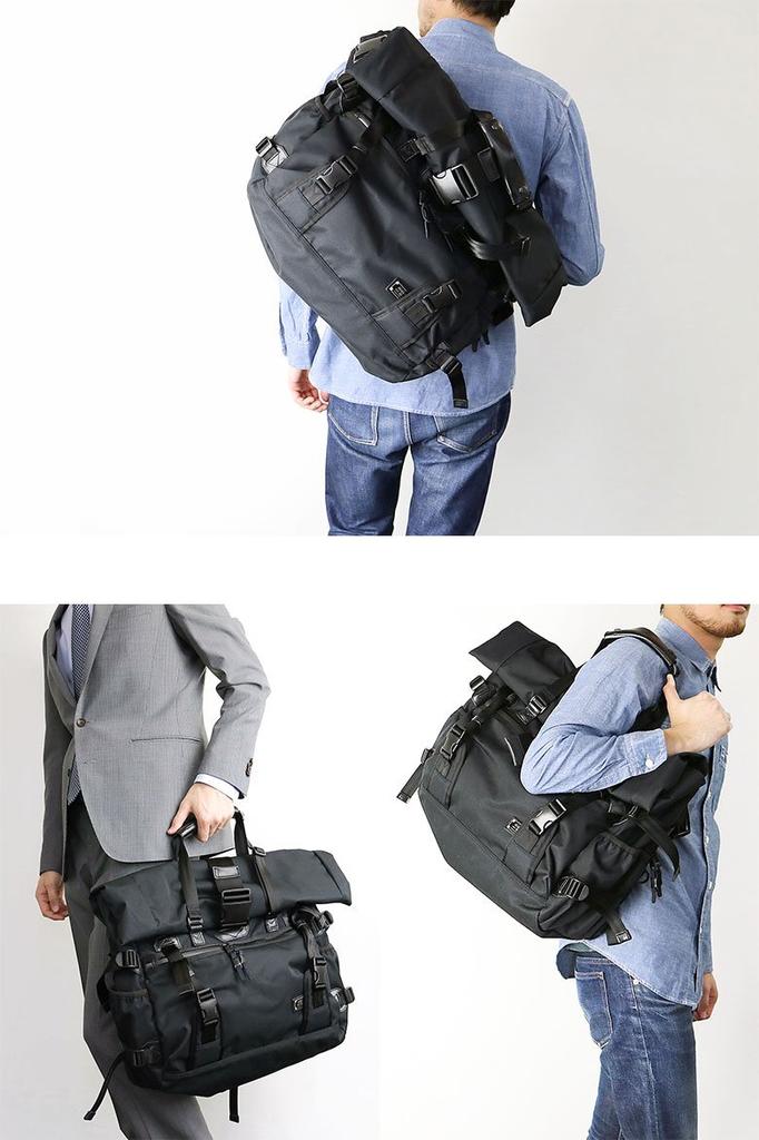 2WAY BAG 061406 CORDURA DOBBY 305D BLACK [Assobu]