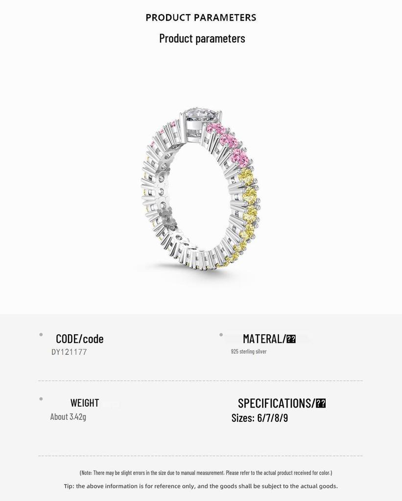 S925 Sterling Silver Bow Crown Zircon Ring - Women's Christmas Jewelry