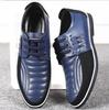 Men Leather Shoes High Quality Elastic Band Fashion Design Solid Tenacity Comfortable Men's Shoes Big Sizes 38-46