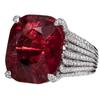 Huitan Gorgeous Square Dark Red Cubic Zirconia Rings for Women Wedding Engagement Hyperbole Noble Female Rings Fashion Jewelry