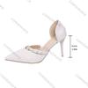 Fashion Comemore Pearl Decor High Heel Pumps Women Pointed Toe Stiletto Heel Banquet Party Shoe Woman Elegant Patent Leather Heels Women