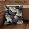 2D Abstract Wave Pattern Digital Print Pillow Covers Pattern Cushion Cover Suitable For Sofa Bedroom Car Pillow Cover