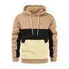 Men's Colorblock Autumn/Winter Long Sleeve Hoodie Hoodie Top Sweater Hooded Jacket