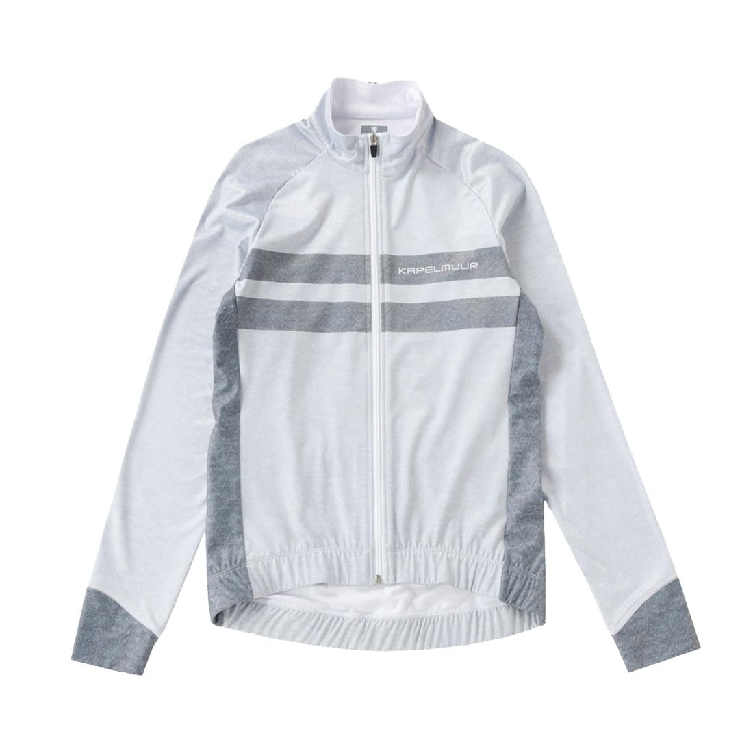 

Kapelmuur Cycling Jacket, Fall/Winter [5°C-15°C], Fleece-Lined, Denim Print, White Denim, Size S