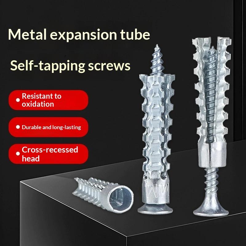 30 Sets Stainless Steel Drywall Concrete Drilling Plug Expansion Bolt Fasteners Self-Tapping Screw And Expansion Tube Anchor Kit