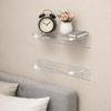 Minimalist Acrylic Floating Shelf Wall Mounted Transparent Wall Shelves  Book
