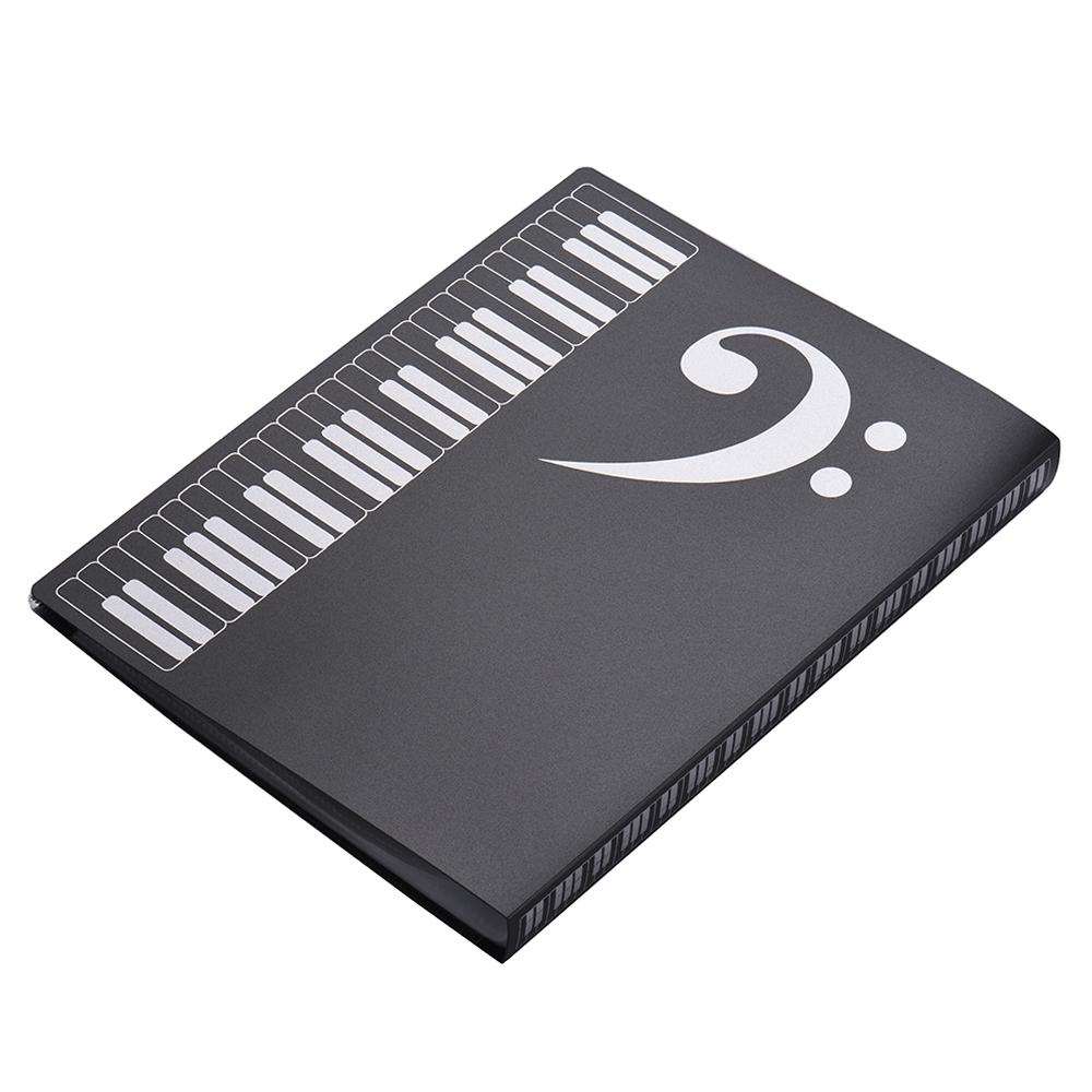 A4 Size Music Score Paper Sheet Note Document File Organizer Folder Holder Case 40 Pockets